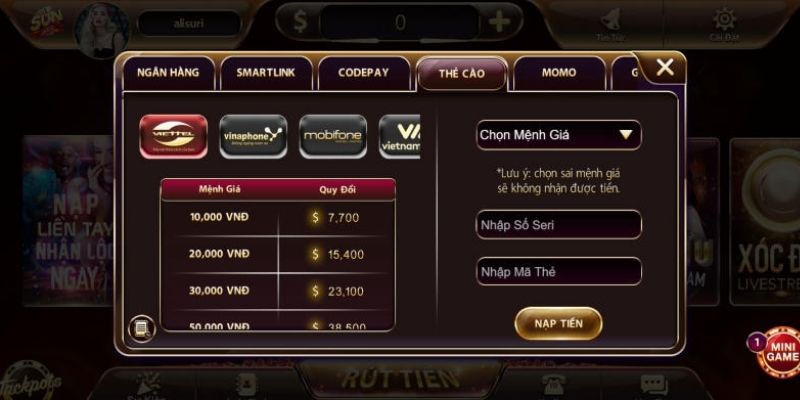 Các phương thức nạp tiền Sunwin phổ biến nhất hiện nay Các phương thức nạp tiền Sunwin phổ biến nhất hiện nay